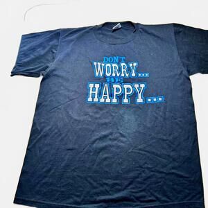 Vintage 80s/90’s Don't Worry Be Happy graphic tee sz xl single stitch